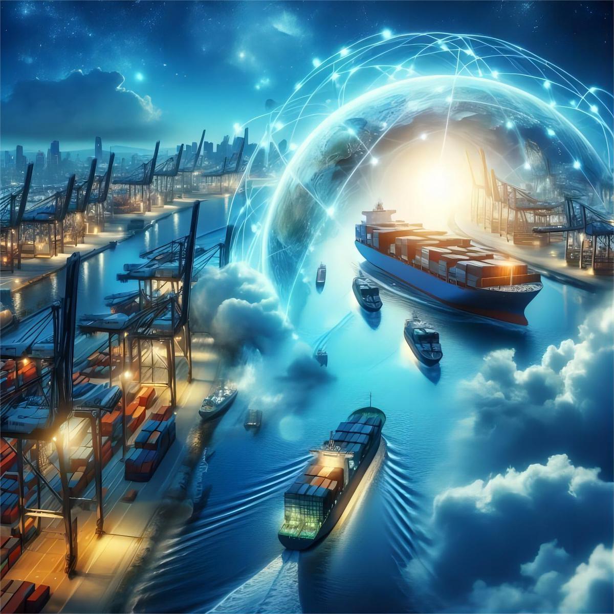 Logistics timeline diagram for ocean freight