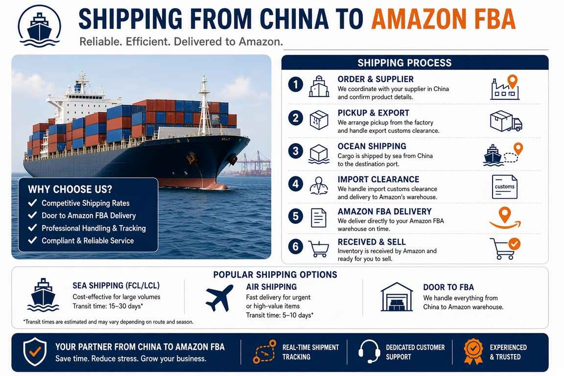 Shipping from China to Amazon FBA: Route & Service Guide